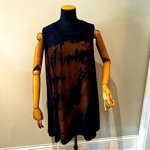 Moyuru Tank Dress Tunic unique, designer one size, wearable art fashion forward
